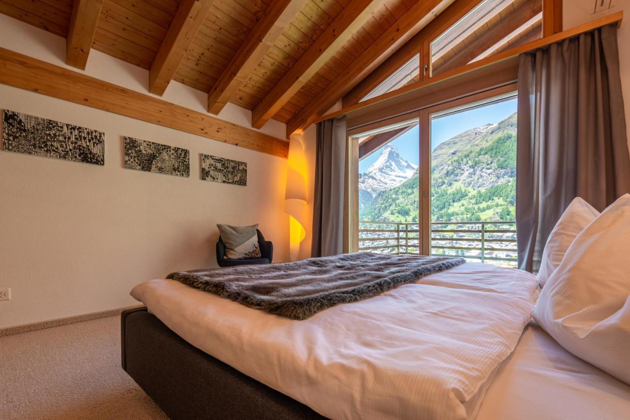 Modern Apartment With View Over Zermatt Esterno foto