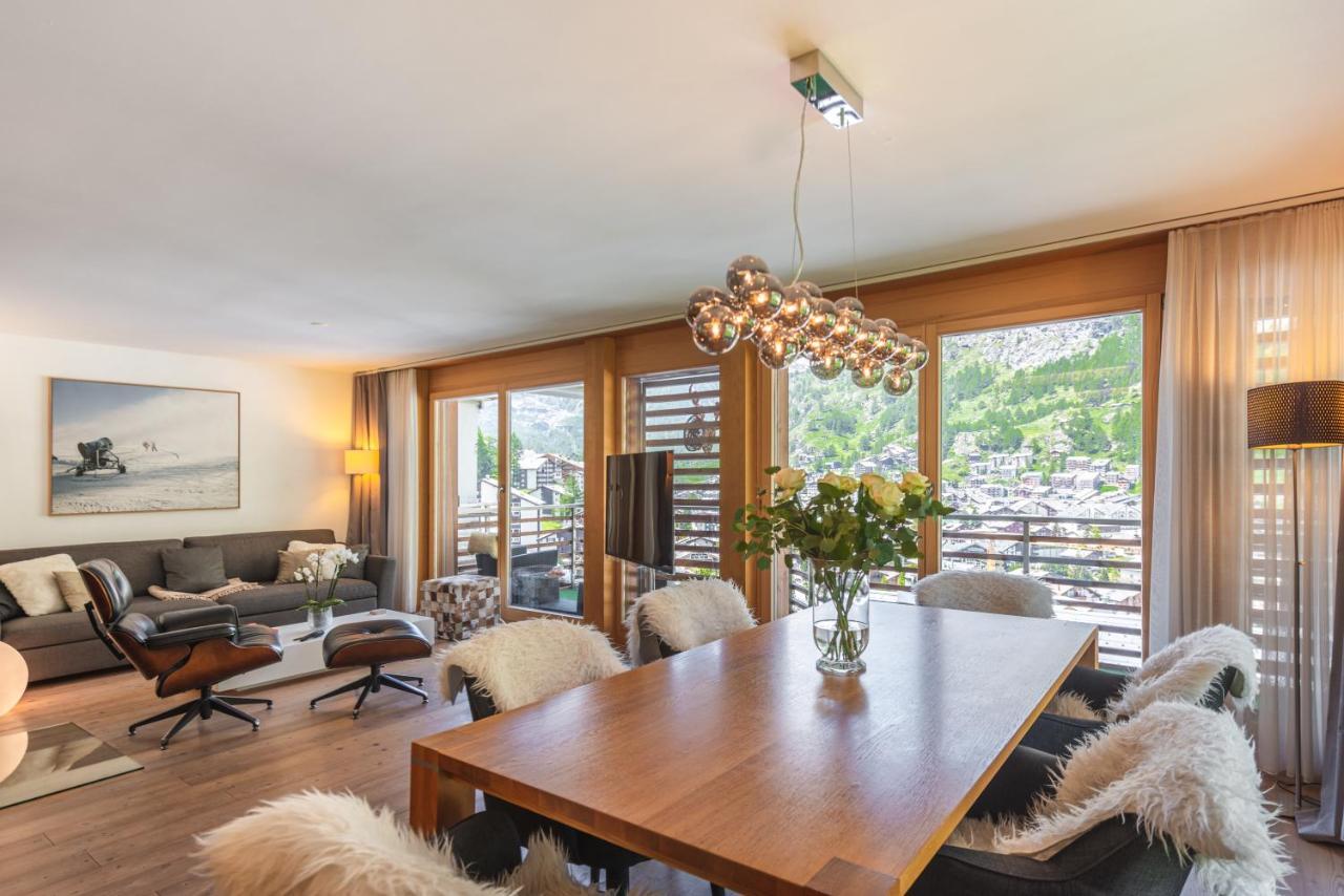 Modern Apartment With View Over Zermatt Esterno foto