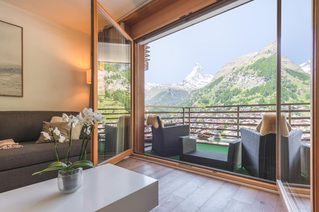 Modern Apartment With View Over Zermatt Esterno foto